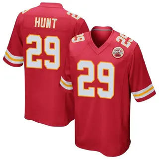Kansas City Chiefs Youth Kareem Hunt Game Team Color Jersey - Red