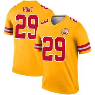 Kansas City Chiefs Youth Kareem Hunt Legend Inverted Jersey - Gold