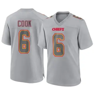 Kansas City Chiefs Youth Kenny Cook Game Atmosphere Fashion Jersey - Gray
