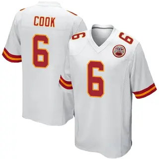 Kansas City Chiefs Youth Kenny Cook Game Jersey - White