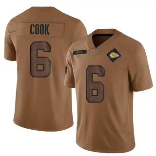 Kansas City Chiefs Youth Kenny Cook Limited 2023 Salute To Service Jersey - Brown