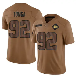 Kansas City Chiefs Youth Khyiris Tonga Limited 2023 Salute To Service Jersey - Brown