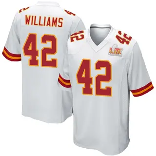 Kansas City Chiefs Youth Major Williams Game Super Bowl LIX Jersey - White