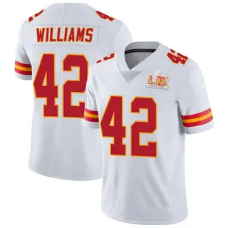 Kansas City Chiefs Youth Major Williams Limited Vapor Untouchable Super Bowl LIX Jersey - White