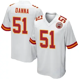 Kansas City Chiefs Youth Mike Danna Game Jersey - White