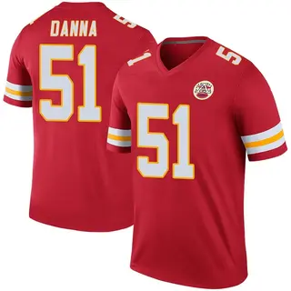 Kansas City Chiefs Youth Mike Danna Legend Color Rush Jersey - Red