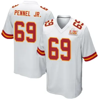 Kansas City Chiefs Youth Mike Pennel Jr. Game Super Bowl LIX Jersey - White