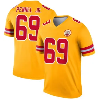 Kansas City Chiefs Youth Mike Pennel Jr. Legend Inverted Jersey - Gold