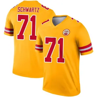 Kansas City Chiefs Youth Mitchell Schwartz Legend Inverted Jersey - Gold