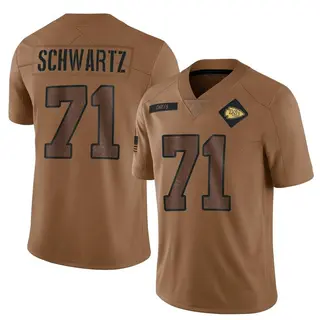 Kansas City Chiefs Youth Mitchell Schwartz Limited 2023 Salute To Service Jersey - Brown