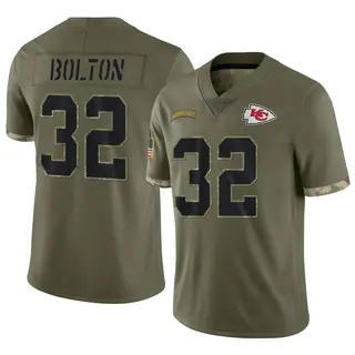 Kansas City Chiefs Youth Nick Bolton Limited 2022 Salute To Service Jersey - Olive