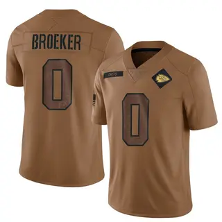 Kansas City Chiefs Youth Nick Broeker Limited 2023 Salute To Service Jersey - Brown