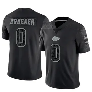 Kansas City Chiefs Youth Nick Broeker Limited Reflective Jersey - Black
