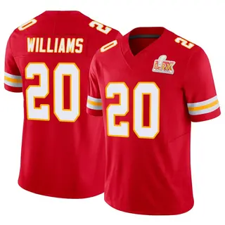 Kansas City Chiefs Youth Nohl Williams Limited Vapor F.U.S.E. Super Bowl LIX Jersey - Red