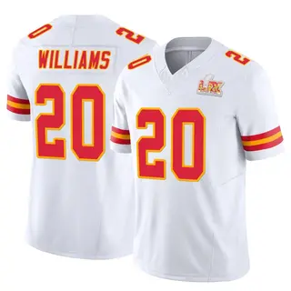 Kansas City Chiefs Youth Nohl Williams Limited Vapor F.U.S.E. Super Bowl LIX Jersey - White