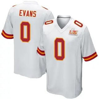 Kansas City Chiefs Youth Omari Evans Game Super Bowl LIX Jersey - White
