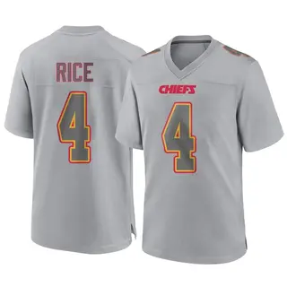 Kansas City Chiefs Youth Rashee Rice Game Atmosphere Fashion Jersey - Gray