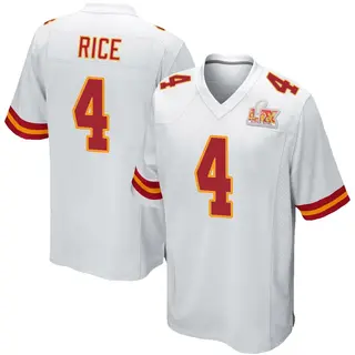 Kansas City Chiefs Youth Rashee Rice Game Super Bowl LIX Jersey - White