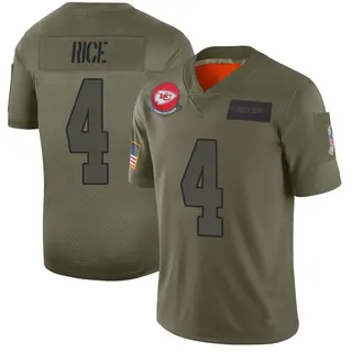 Kansas City Chiefs Youth Rashee Rice Limited 2019 Salute to Service Jersey - Camo