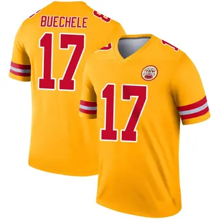 Kansas City Chiefs Youth Shane Buechele Legend Inverted Jersey - Gold