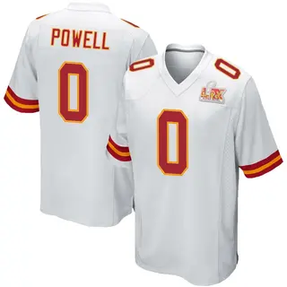 Kansas City Chiefs Youth ShunDerrick Powell Game Super Bowl LIX Jersey - White