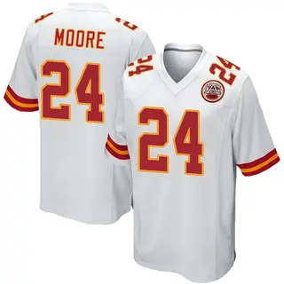 Kansas City Chiefs Youth Skyy Moore Game Jersey - White