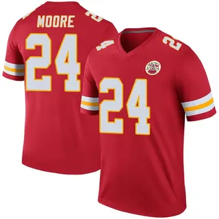 Kansas City Chiefs Youth Skyy Moore Legend Color Rush Jersey - Red