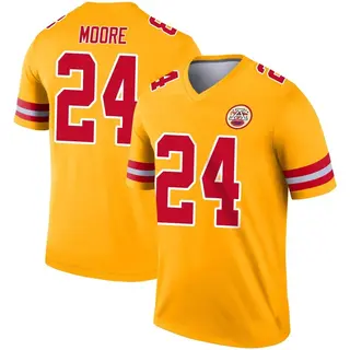 Kansas City Chiefs Youth Skyy Moore Legend Inverted Jersey - Gold