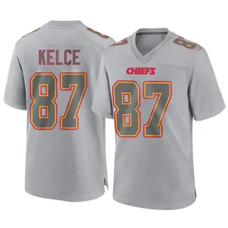 Kansas City Chiefs Youth Travis Kelce Game Atmosphere Fashion Jersey - Gray