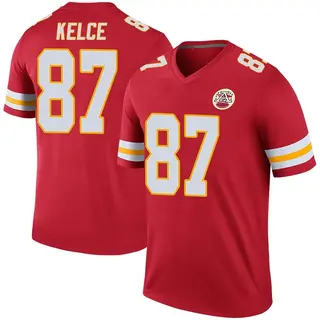 Kansas City Chiefs Youth Travis Kelce Legend Color Rush Jersey - Red