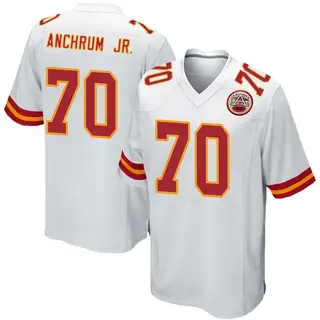Kansas City Chiefs Youth Tremayne Anchrum Jr. Game Jersey - White