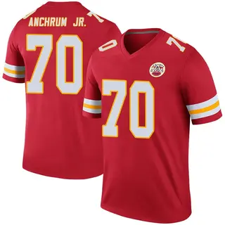 Kansas City Chiefs Youth Tremayne Anchrum Jr. Legend Color Rush Jersey - Red