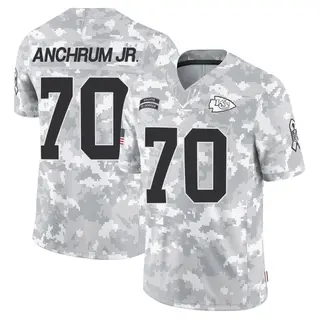 Kansas City Chiefs Youth Tremayne Anchrum Jr. Limited 2024 Salute to Service Jersey - Arctic Camo