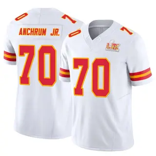 Kansas City Chiefs Youth Tremayne Anchrum Jr. Limited Vapor F.U.S.E. Super Bowl LIX Jersey - White