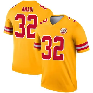 Kansas City Chiefs Youth Ugo Amadi Legend Inverted Jersey - Gold