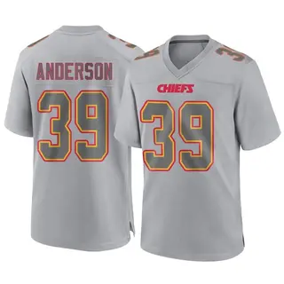 Kansas City Chiefs Youth Zayne Anderson Game Atmosphere Fashion Jersey - Gray