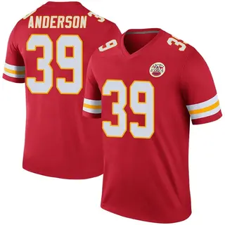 Kansas City Chiefs Youth Zayne Anderson Legend Color Rush Jersey - Red