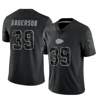 Kansas City Chiefs Youth Zayne Anderson Limited Reflective Jersey - Black